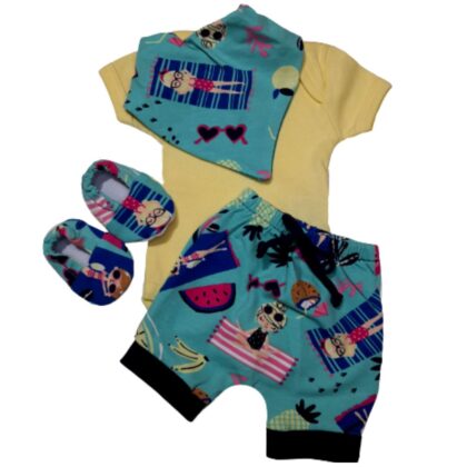 Conjunto Shorts Prematuro Banho De Sol