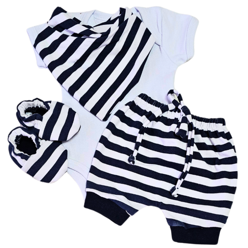 Conjunto Shorts Prematuro Listra Marinho
