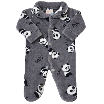Macacão Prematuro Fleece Baby Panda