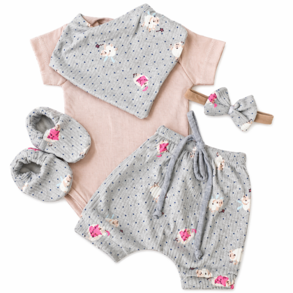 Conjunto Shorts Prematuro Ovelhinha Fadinha