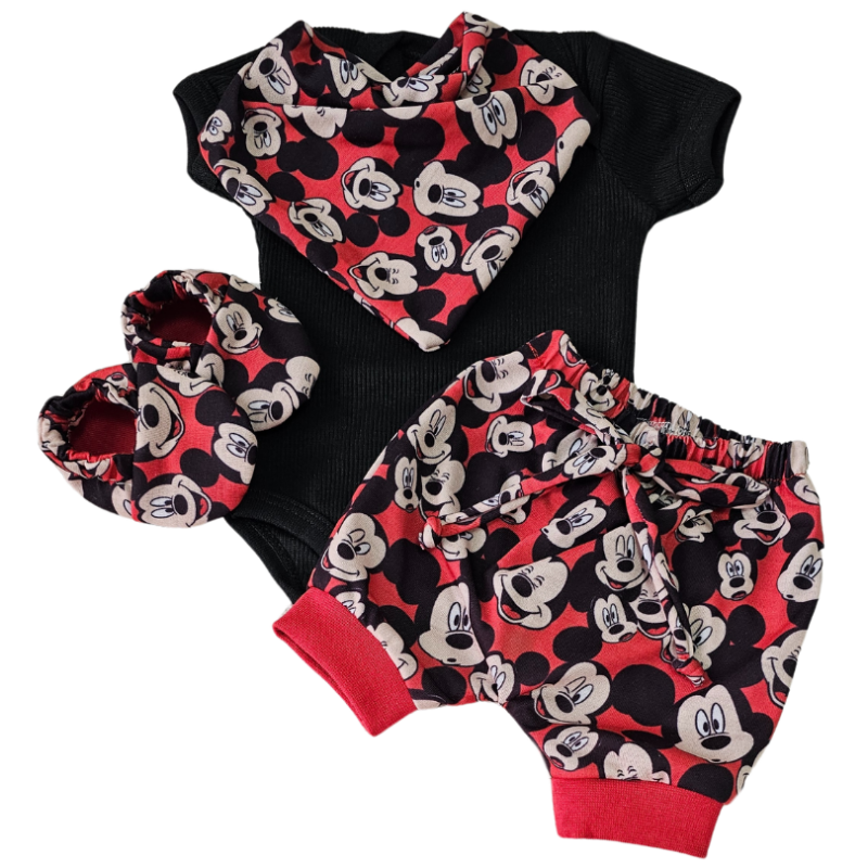 Conjunto Shorts Prematuro Desenho Animado