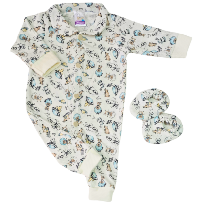 Kit Macacão Prematuro Suedine Leve Espacial