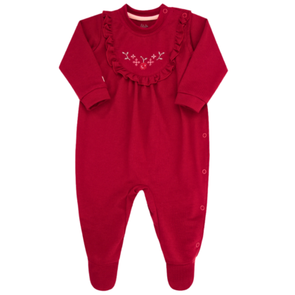 Macacão Prematuro Luxo Premium Vermelho
