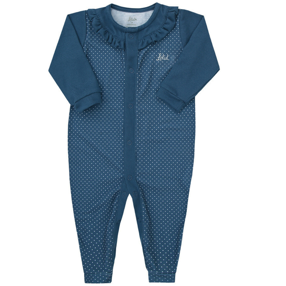 Macacão Prematuro Tricot Levíssimo Marinho