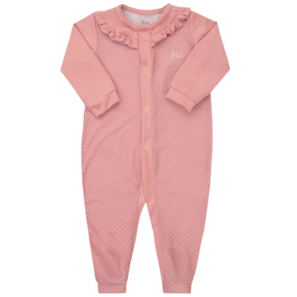 Macacão Prematuro Tricot Levíssimo Rosa Chá