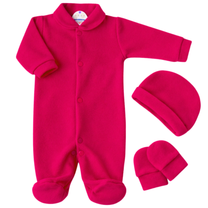 Kit Macacão Prematuro Microsoft Pink