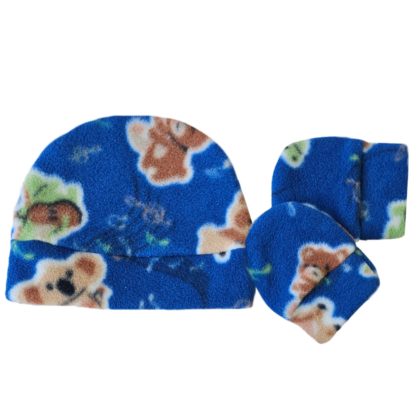 Kit Gorro e Luva Prematuro Microsoft Floresta Musical PR1