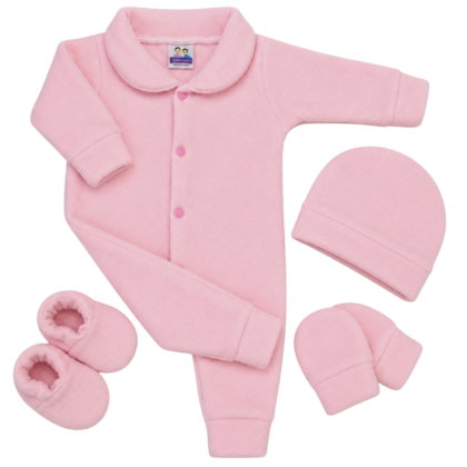 Kit Macacão Prematuro Microsoft Rosa Bebê