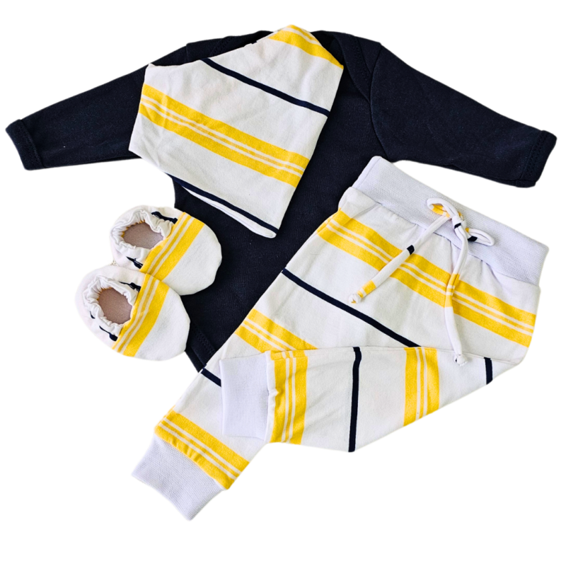 Conjunto Saruel Prematuro Listras Marinho