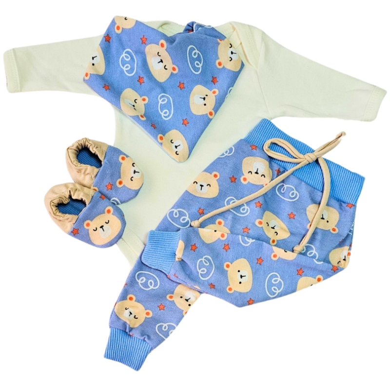 Conjunto Saruel Prematuro Ursinho Feliz