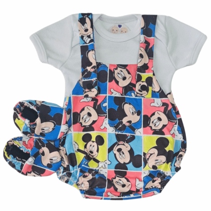 Jardineira Romper Prematuro Alegria