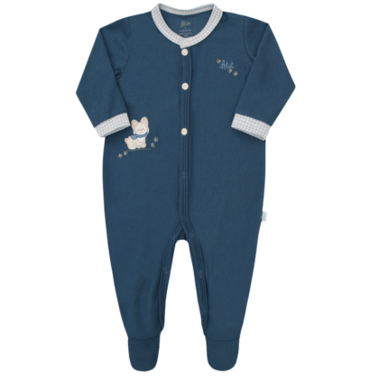 Macacão Prematuro Tricot Levíssimo Marinho