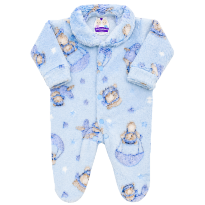 Macacão Prematuro Fleece Urso Balão