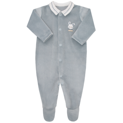 Macacão Prematuro Plush Quadriculado Paraíso Luxo