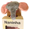 Naninha Divertida Para Bebê Elefantinho Rosa