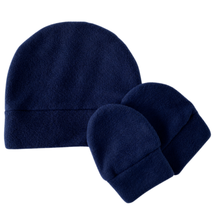 Kit Gorro e Luva Prematuro Microsoft Marinho PR1