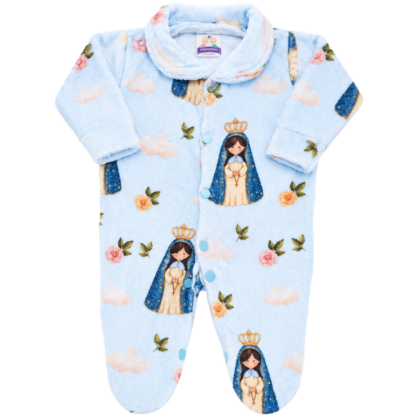 Macacão Prematuro Fleece Nossa Senhora