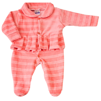 Macacão Prematuro Plush Coral Babadinhos