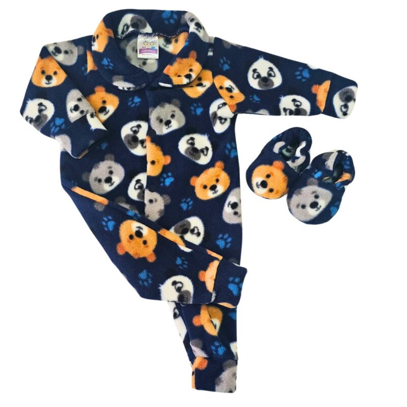 Kit Macacão Prematuro Microsoft Urso