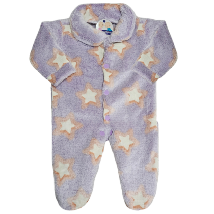 Macacão Prematuro Fleece Estrelas Brilha no Escuro