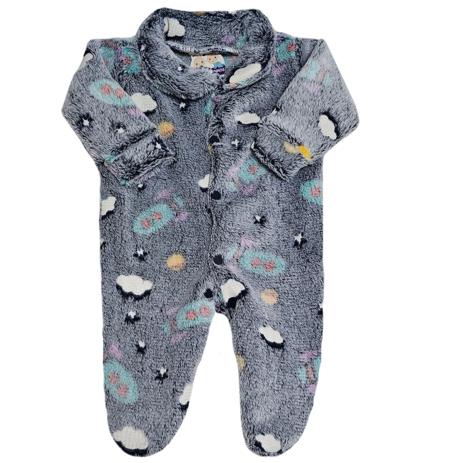 Macacão Prematuro Fleece Noite Brilha no Escuro
