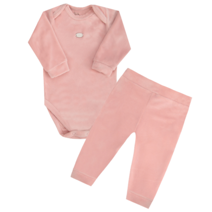 Body e Calça Prematuro Plush Premium Liso