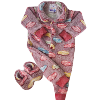 Kit Macacão Prematuro Fleece Carros