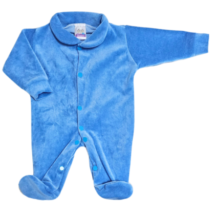 Macacão Prematuro Plush Azul Bebê