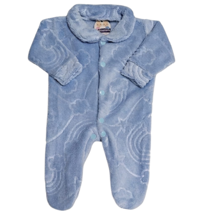 Macacão Prematuro Fleece 3D Nuvem Feliz