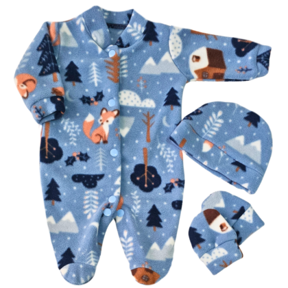 Kit Macacão Prematuro Microsoft Inverno Quentinho