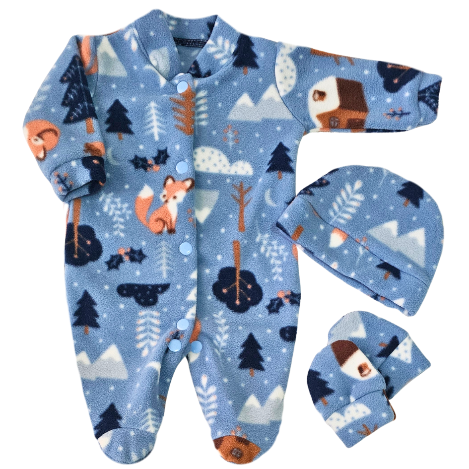 Kit Macacão Prematuro Microsoft Inverno Quentinho