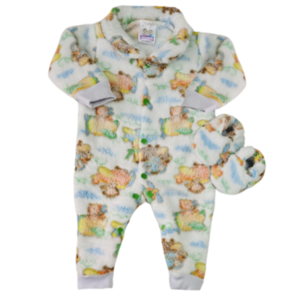 Kit Macacão Prematuro Fleece Avião