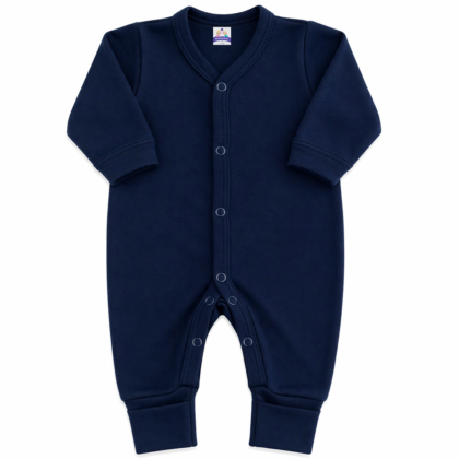 Macacão Prematuro Suedine Marinho