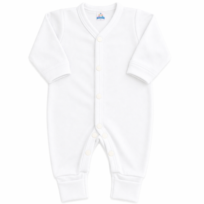 Macacão Prematuro Suedine Branco