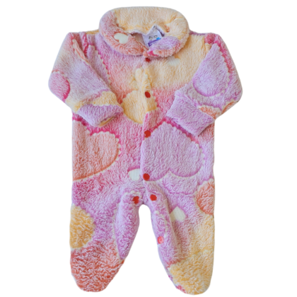 Macacão Prematuro Fleece Coração Brilha no Escuro