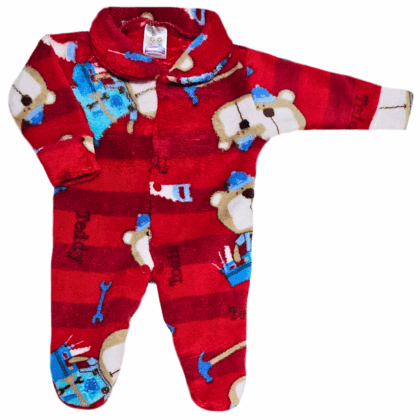 Macacão Prematuro Fleece Urso