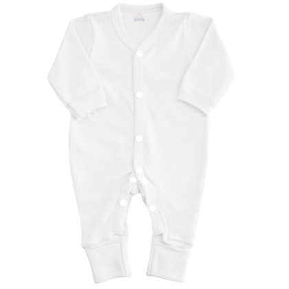 Macacão Prematuro Suedine Branco