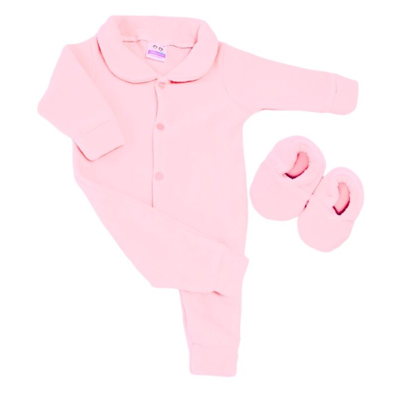 Kit Macacão Prematuro Microsoft Rosa Bebê
