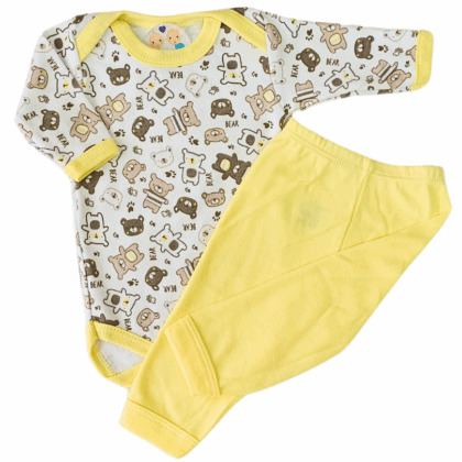 Body e Calça Prematuro Suedine Premium Ursinhos