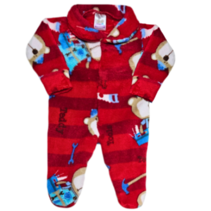 Macacão Prematuro Fleece Urso