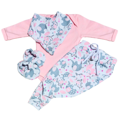 Conjunto Saruel Prematuro Elefantes Amorosos