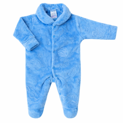 Macacão Prematuro Fleece Azul Universo