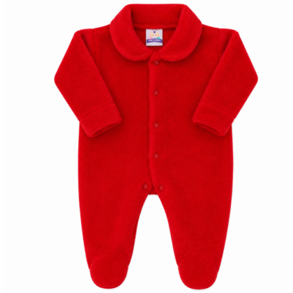 Macacão Prematuro Fleece Vermelho