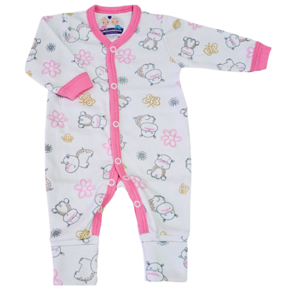 Macacão Prematuro Suedine Hipo Rosa