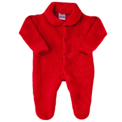 Macacão Prematuro Fleece Vermelho