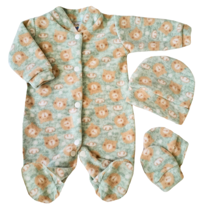 Kit Macacão Prematuro Microsoft Ursinho Fofo