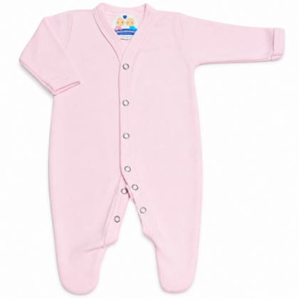 Macacão Prematuro Suedine Premium Rosa