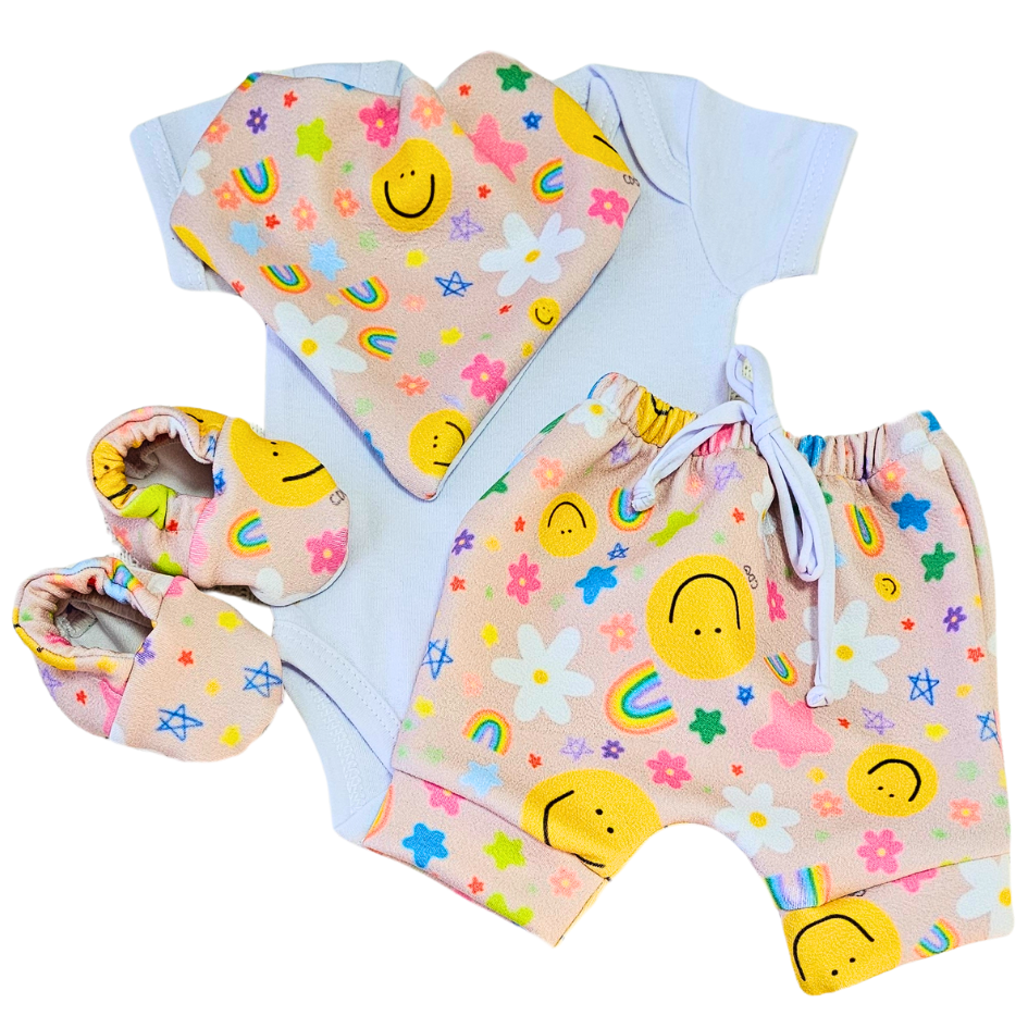 Conjunto Shorts Prematuro Sorriso Feliz