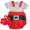 Jardineira Romper Prematuro Natal Apressadinha