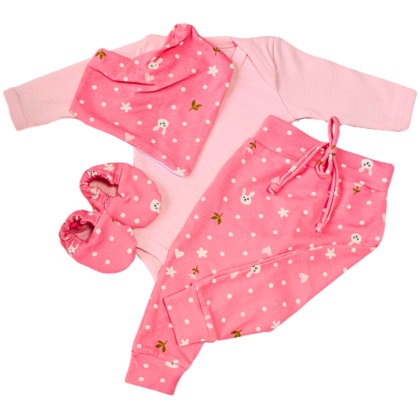 Conjunto Saruel Prematuro Coelhinha Feliz